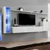Image de Meuble Tv Mural Design "switch Xi" 330cm Blanc