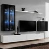 Image de Meuble Tv Mural Design "switch Xii" 270cm Noir & Blanc