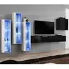 Image de Meuble Tv Mural Design "switch Xiii" 330cm Noir & Blanc