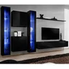 Image de Meuble Tv Mural Design "switch Xvi" 330cm Noir