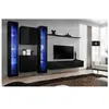 Image de Ensemble meuble TV mural - Switch XVI - 330 cm x 180 cm x 40 cm - Noir