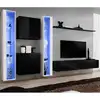 Image de Meuble Tv Mural Design "switch Xvi" 330cm Noir & Blanc