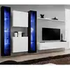 Image de Meuble Tv Mural Design "switch Xvi" 330cm Blanc & Noir