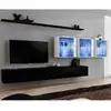 Image de Meuble Tv Mural Design "switch Xvii" 340cm Noir & Blanc