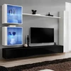 Image de Meuble Tv Mural Design "switch Xviii" 280cm Noir & Blanc