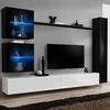Image de Meuble Tv Mural Design "switch Xviii" 280cm Blanc & Noir
