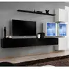 Image de Meuble Tv Mural Design "switch Xix" 310cm Noir & Blanc