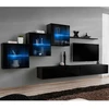 Image de Meuble Tv Mural Design "switch Xx" 330cm Noir