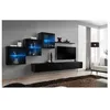 Image de Ensemble meuble TV mural - Switch XX - 330 cm x 160 cm x 40 cm - Noir