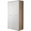 Image de Armoire 2 Portes "dino" 191cm Blanc & Chêne