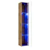 Image de Vitrine verticale - Switch WW 1 - L 30 cm x P 30 cm x H 180 cm - Bois