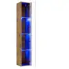 Image de Vitrine verticale - switch ww 1 - l 30 cm x p 30 cm x h 180 cm - bois