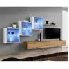 Image de Meuble Tv Mural Design "switch Xx" 330cm Naturel & Blanc
