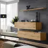 Image de Lot De 2 Bancs Muraux & Étagère "switch Sbii" 130cm Naturel