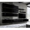 Image de Ensemble Meuble Tv Mural "fly J1" 320cm Noir