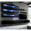 Image de Ensemble Meuble Tv Mural "fly J2" 320cm Noir