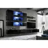 Image de Ensemble Meuble Tv Mural "fly J3" 320cm Noir