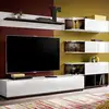 Image de Meuble Tv Design "silk" 240cm Blanc & Naturel