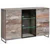 Image de Bahut Design 2 Portes "plank" 150cm Naturel