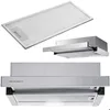 Image de Hotte télescopique encastrable - JANSHOP - Berdsen BT-229 - INOX - Gris - 2 modes: extraction et absorption