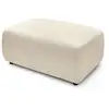 Image de Bobochic pouf envy velours côtelé beige ENVY