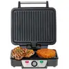 Image de Grill électrique plancha barbecue camping, gril de contact ouverture à 180°, mesko, ms 3050, 2500, noir