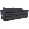 Image de Charming Charlie canapé 3 pl convertible , anthracite Charming Charlie
