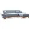 Image de Dazzling Daisy canapé d'angle 4pl convertible, bleu clair Dazzling Daisy