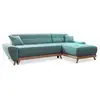 Image de Dazzling Daisy canapé d'angle 4pl convertible, turquoise Dazzling Daisy