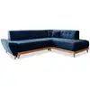 Image de Dazzling Daisy canapé d'angle 6pl convertible, bleu marine Dazzling Daisy