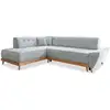 Image de Dazzling Daisy canapé d'angle 6pl convertible, gris clair Dazzling Daisy