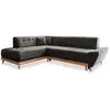 Image de Dazzling Daisy canapé d'angle 6pl convertible, anthracite Dazzling Daisy