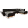 Image de Dazzling Daisy canapé d'angle 8pl droite, convertible, anthracite Dazzling Daisy