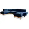 Image de Dazzling Daisy canapé d'angle 8pl gauche, convertible, bleu marine Dazzling Daisy