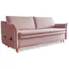 Image de Charming Charlie canapé convertible slim, rose poudré Charming Charlie