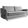 Image de Charming Charlie canapé convertible slim, gris Charming Charlie