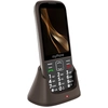 Image de Téléphone Senior Double Sim Boutons Sos Grand Écran Et Socle De Charge Marron Myphone