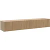 Image de Selsey - Meuble Tv Suspendu Nolie - 175 Cm - Couleur De Bois Chêne Huilé