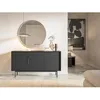 Image de Commode - VIVIARO - 154 cm avec trois tiroirs - noir