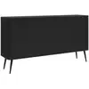 Image de Selsey ovarlo - buffet 3 portes - 163 cm - noir Ovarlo