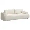 Image de Selsey ovo - canapé convertible trois places - tissu chenille crème Ovo