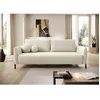 Image de Canapé convertible 3 places - VERUCO - en tissu chenille crème imperméable