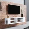 Image de Meuble tv - weri - 140 cm - blanc - style moderne