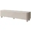 Image de Selsey arvello meuble tv 3 portes sur pieds boule - 163 cm - greige Arvello