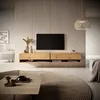 Image de Meuble TV - SELSEY - MIRRGO - 200 cm - chêne artisan - insert graphite