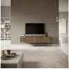 Image de Selsey telire - meuble tv - 140 cm - noir avec façade artisanale chêne fraisé