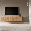 Image de Selsey telire - meuble tv - 140 cm - en chêne artisan avec façade fraisée