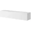 Image de Selsey - Meuble Tv Suspendu Veldio Façade Fresée - 140 Cm - Blanc