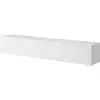 Image de Selsey veldio - meuble tv - 175 cm - blanc avec façade fraisée suspendu avec façade fraisée