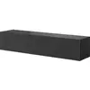 Image de Selsey veldio - meuble tv - 140 cm - noir avec façade fraisée